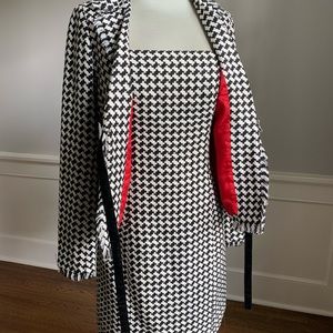 Shoshanna Houndstooth Dress and Jacket size 6